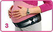 applicazione fascia per gravidanza serola 3