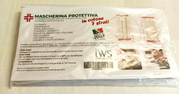 MASCHERINA PROTETTIVA in cotone 7 strati - immagine 4
